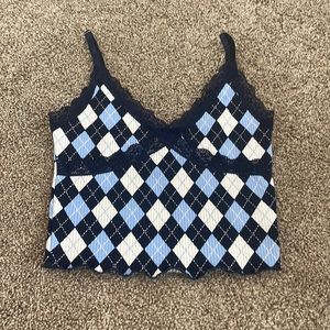 H&M cropped tank top size xs